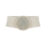 Velvet Belt with Crystal Details