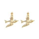 Gold Bird Earrings