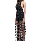 metallic-embellishment-halter-neck-midi-dress raisa_vanessa metallic-embellishment-halter-neck-midi-dress