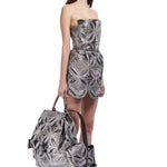 ouilted-embroidered-patent-leather-mini-dress raisa_vanessa ouilted-embroidered-patent-leather-mini-dress