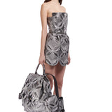 ouilted-embroidered-patent-leather-mini-dress raisa_vanessa ouilted-embroidered-patent-leather-mini-dress