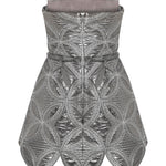 ouilted-embroidered-patent-leather-mini-dress raisa_vanessa ouilted-embroidered-patent-leather-mini-dress