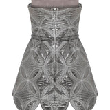 ouilted-embroidered-patent-leather-mini-dress raisa_vanessa ouilted-embroidered-patent-leather-mini-dress