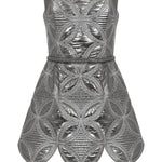 ouilted-embroidered-patent-leather-mini-dress raisa_vanessa ouilted-embroidered-patent-leather-mini-dress