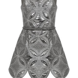 ouilted-embroidered-patent-leather-mini-dress raisa_vanessa ouilted-embroidered-patent-leather-mini-dress