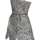 ouilted-embroidered-patent-leather-mini-dress raisa_vanessa ouilted-embroidered-patent-leather-mini-dress