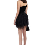 one-shouldered-silk-velvet-mini-dress-with raisa_vanessa one-shouldered-silk-velvet-mini-dress-with