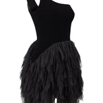 one-shouldered-silk-velvet-mini-dress-with raisa_vanessa one-shouldered-silk-velvet-mini-dress-with