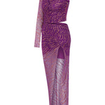 one-shoulder-glittered-lace-midi-dress-with-high-slit raisa_vanessa one-shoulder-glittered-lace-midi-dress-with-high-slit