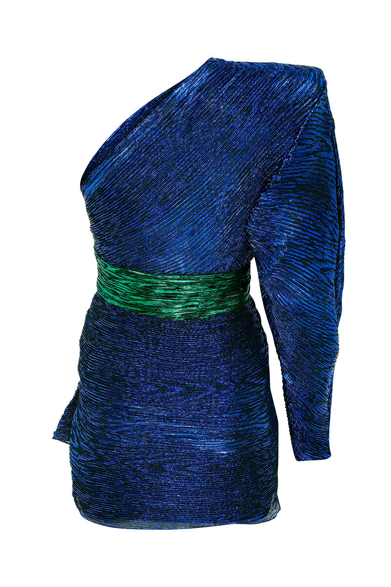glittered-one-shoulder-pleated-mini-dress raisa_vanessa glittered-one-shoulder-pleated-mini-dress
