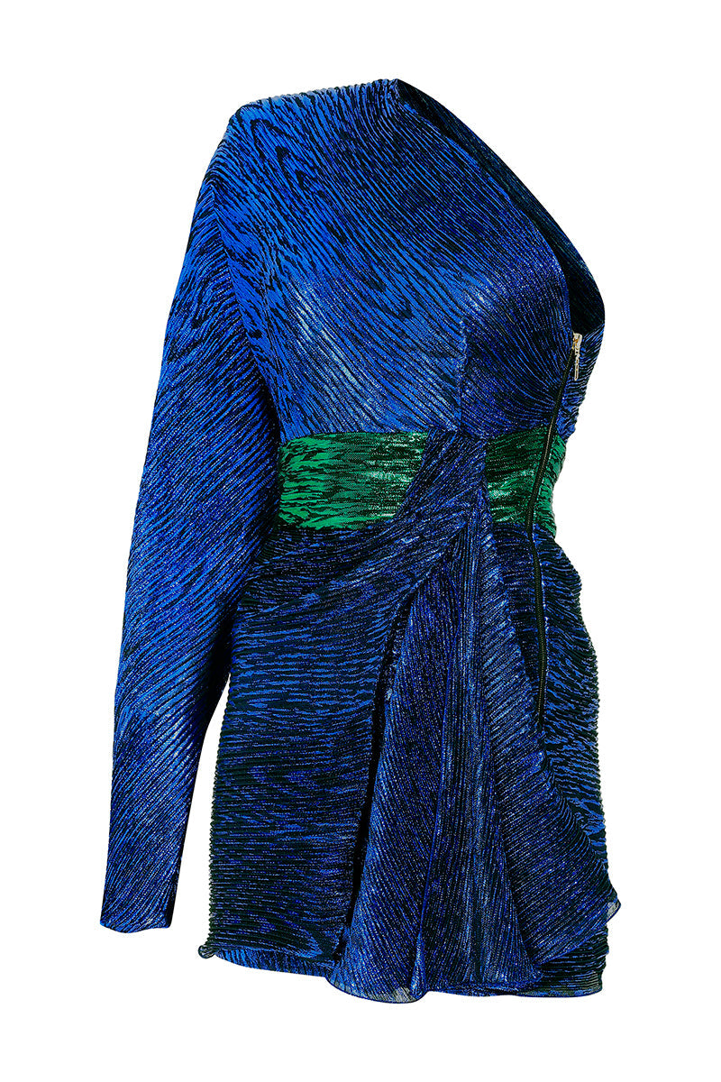 glittered-one-shoulder-pleated-mini-dress raisa_vanessa glittered-one-shoulder-pleated-mini-dress