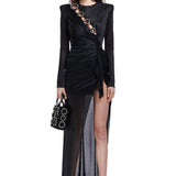 FW22-D-841-Black-36 raisa_vanessa long-sleeved-crystal-buttoned-midi-dress-with-high-slit