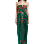 FW22-D-852-Green-38 raisa_vanessa rose-patterned-strapless-maxi-dress-with-fringes