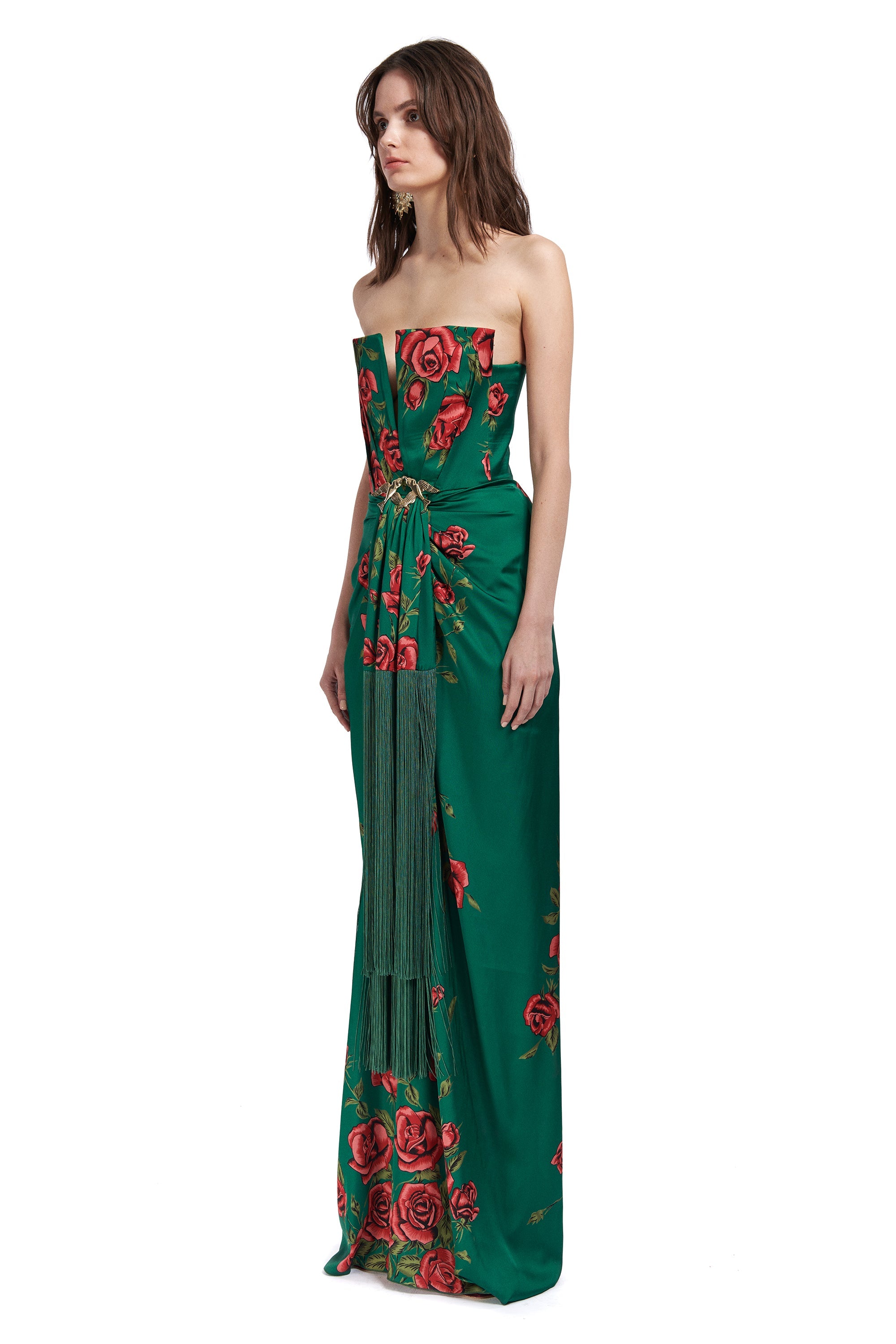 rose-patterned-strapless-maxi-dress-with-fringes raisa_vanessa rose-patterned-strapless-maxi-dress-with-fringes