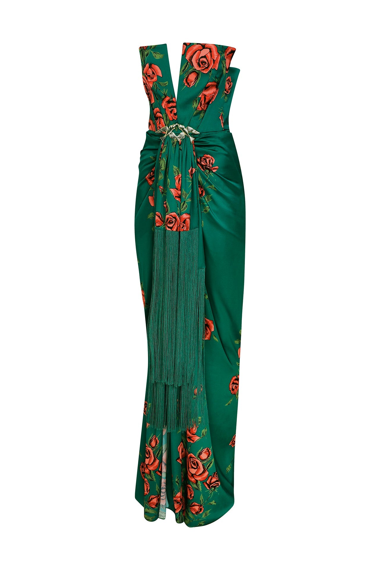 rose-patterned-strapless-maxi-dress-with-fringes raisa_vanessa rose-patterned-strapless-maxi-dress-with-fringes