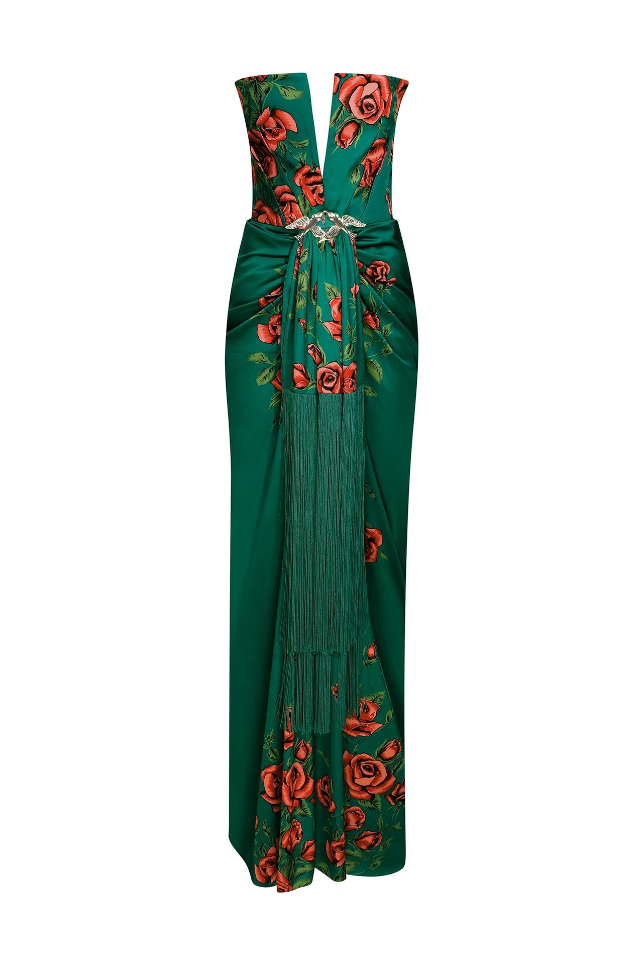 rose-patterned-strapless-maxi-dress-with-fringes raisa_vanessa rose-patterned-strapless-maxi-dress-with-fringes
