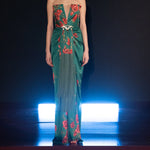 FW22-D-852-Green-36 raisa_vanessa rose-patterned-strapless-maxi-dress-with-fringes