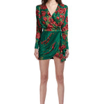 rose-sequined-patterned-satin-v-neck-draped-mini-dress raisa_vanessa rose-sequined-patterned-satin-v-neck-draped-mini-dress
