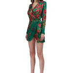 rose-sequined-patterned-satin-v-neck-draped-mini-dress raisa_vanessa rose-sequined-patterned-satin-v-neck-draped-mini-dress