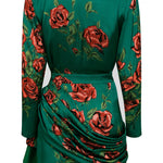 rose-sequined-patterned-satin-v-neck-draped-mini-dress raisa_vanessa rose-sequined-patterned-satin-v-neck-draped-mini-dress
