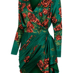 rose-sequined-patterned-satin-v-neck-draped-mini-dress raisa_vanessa rose-sequined-patterned-satin-v-neck-draped-mini-dress