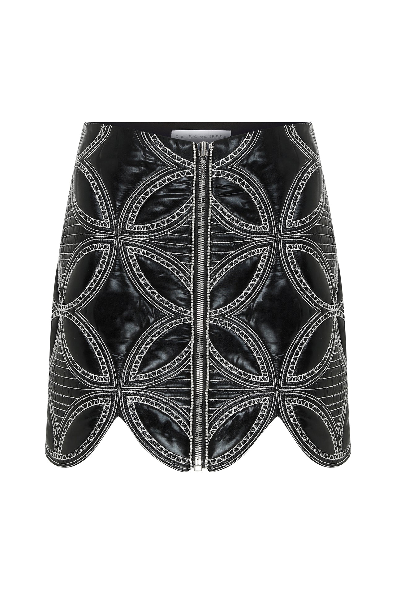 quilted-embroidered-crop-mini-with-crystal-embellishment raisa_vanessa quilted-embroidered-crop-mini-with-crystal-embellishment
