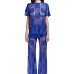 FW22-T-842-Blue-36 raisa_vanessa square-patterned-crystal-embellished-lace-tshirt