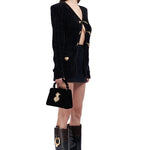 velvet-yarn-knit-cardigan-with-gold-gun-buckle-details raisa_vanessa velvet-yarn-knit-cardigan-with-gold-gun-buckle-details