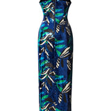 Flower Patterned Sequin Woven Lycra Midi Dress