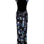 FW24-D-1007-Printed Red-34 raisa_vanessa stretchy-velvet-flower-patterned-stone-printed-halter-neck-gown