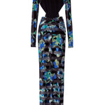 FW24-D-1031-Printed Blue-44 raisa_vanessa stretchy-velvet-flower-patterned-stone-printed-cut-out-detailed-black-gown-with-organza-black-flower-detail