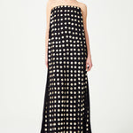FW24-D-1040-Black-34 raisa_vanessa black-handmade-gold-polka-dot-detailed-silk-chiffon-maxi-dress
