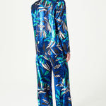 FW24-J-1001-Patterned Blue-42 raisa_vanessa flower-patterned-sequin-woven-lycra-jacket-with-velvet-collar