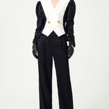 FW24-J-1005-Black-34 raisa_vanessa black-and-white-jacket-with-puffer-style-sleeves