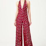 FW24-JS-1004-Burgundy-34 raisa_vanessa burgundy-handmade-gold-polka-dot-detailed-silk-chiffon-jumpsuit