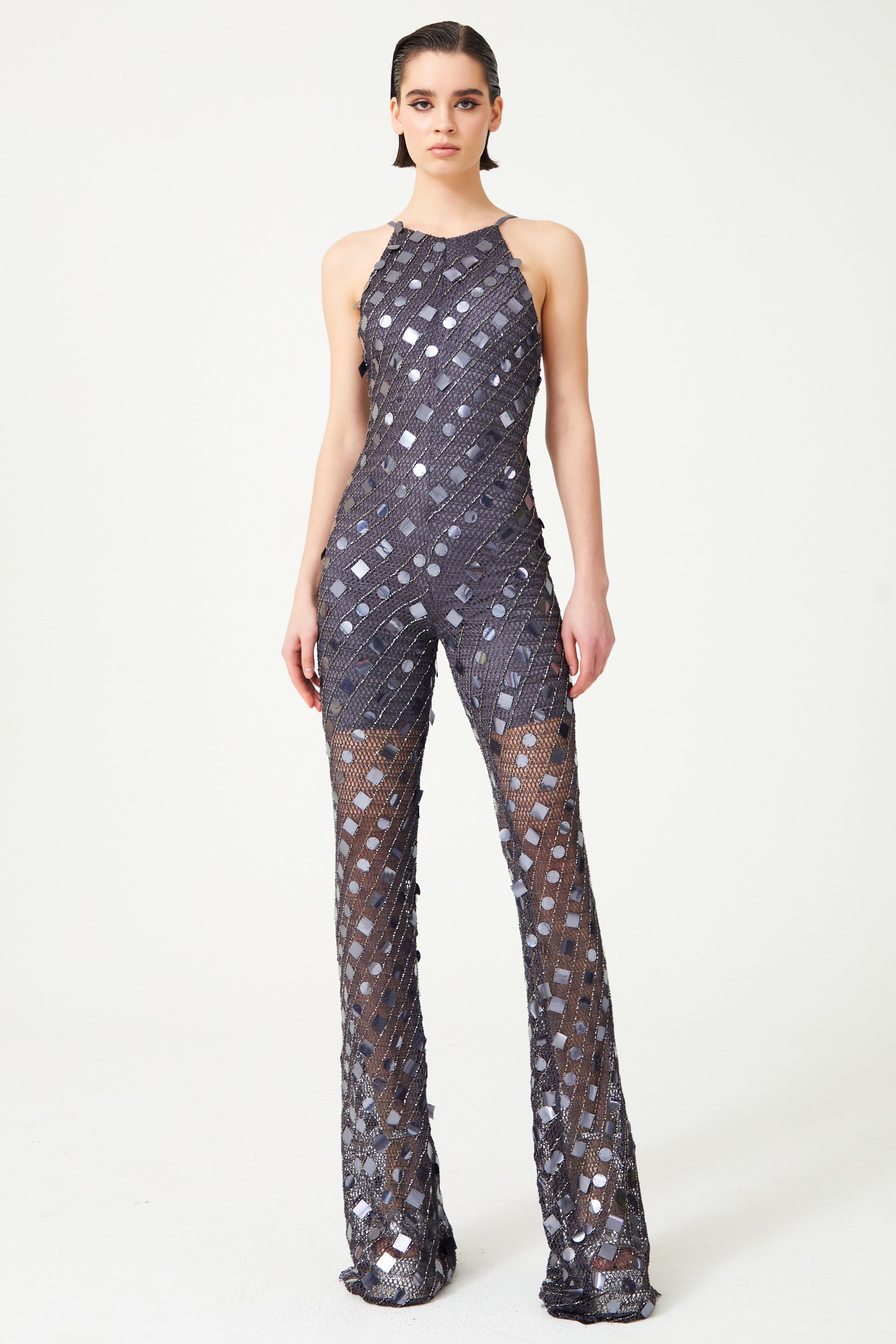 FW24-JS-1005-Anthracite-34 raisa_vanessa anthracite-handmade-knitted-sequin-embroidered-halter-neck-jumpsuit