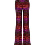 Multi Color Pailletted Flare Pants