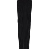 Black Velvet Sarong Styled Maxi Skirt