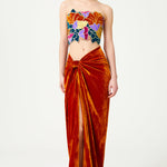 FW24-T-1004-Multicolor-34 raisa_vanessa multi-color-flower-brouded-gold-embroidered-jaquard-and-silk-velvet-strapless-crop-top