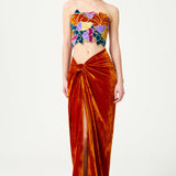 FW24-T-1004-Multicolor-34 raisa_vanessa multi-color-flower-brouded-gold-embroidered-jaquard-and-silk-velvet-strapless-crop-top