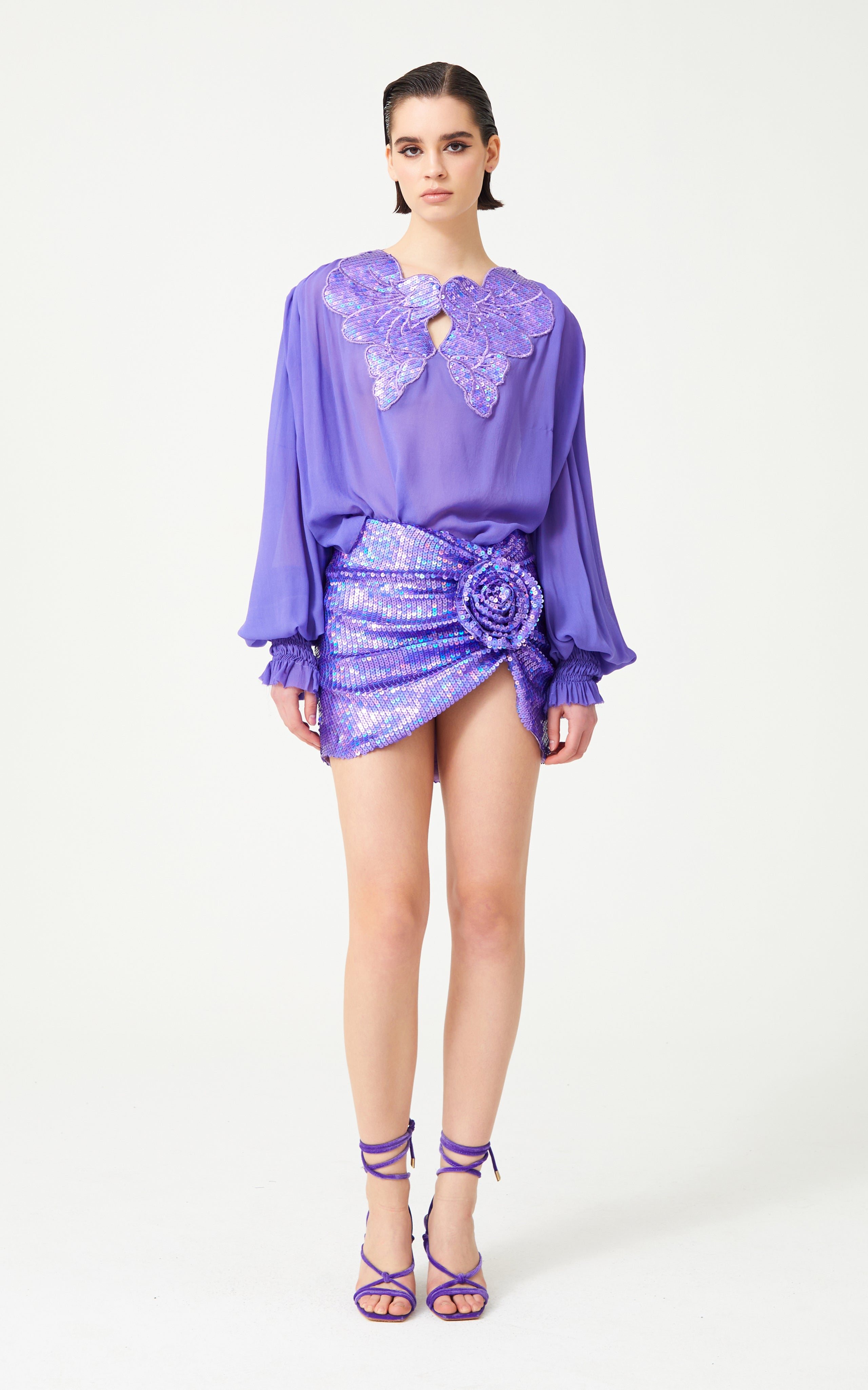 FW24-T-1010-Lilac-34 raisa_vanessa lilac-silk-chiffon-shirt-with-sequin-embroidered-collar