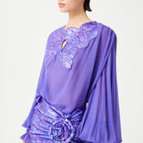 FW24-S-1010-Lilac-36 raisa_vanessa lilac-fully-sequined-draped-mini-skirt-with-flower-detail