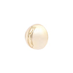 Gold RV Stamped Button Earrings