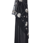 FW25-D-1023-White-34 raisa_vanessa one-shouldered-black-sequined-chiffon-dress-with-patent-flowers