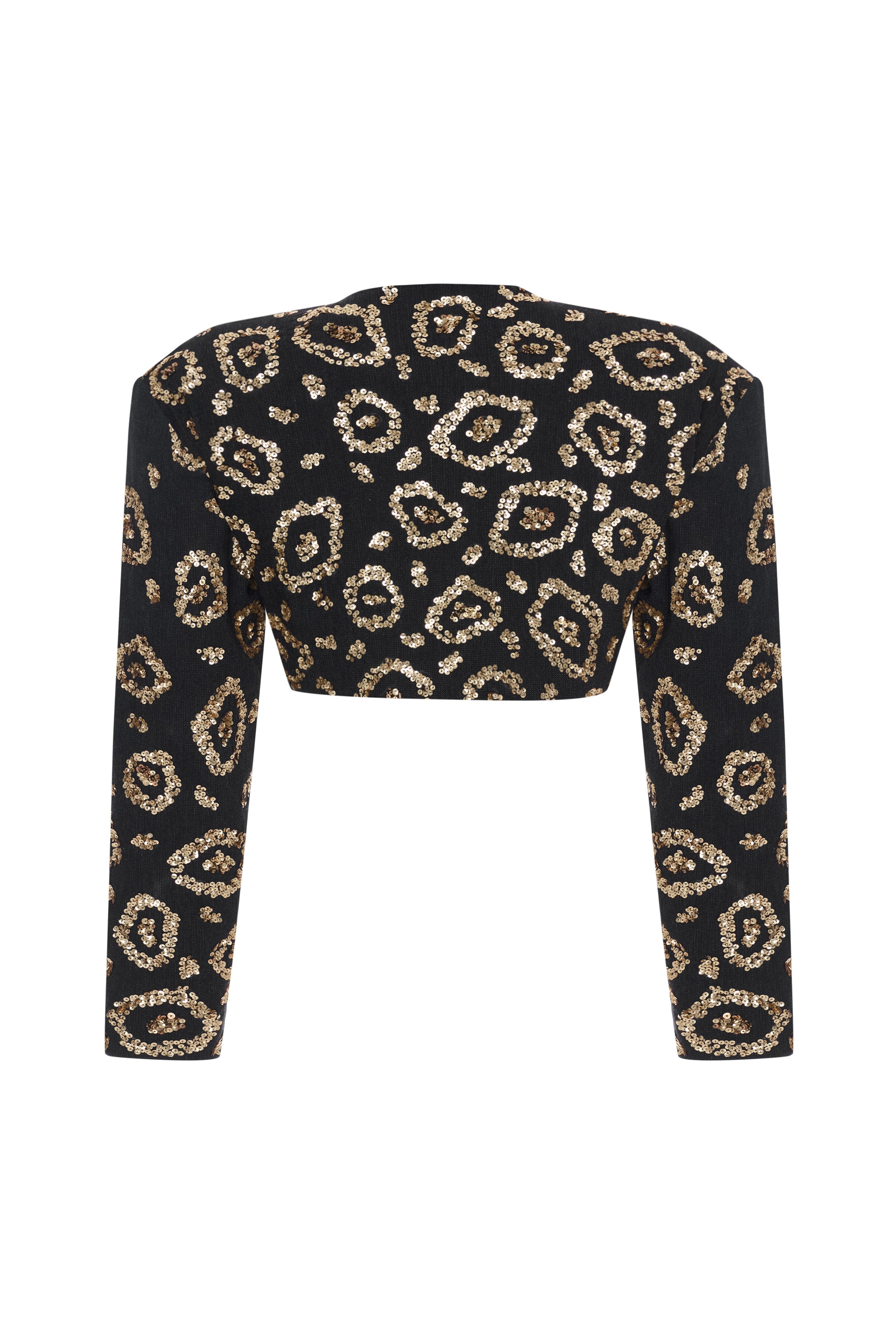 denim-jacket-with-gold-leopard-sequin raisa_vanessa denim-jacket-with-gold-leopard-sequin