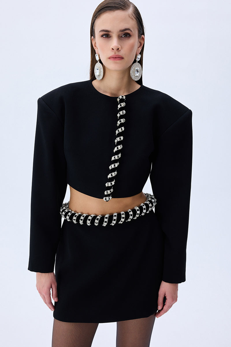 FW25-J-1002-Black-38 raisa_vanessa black-crepe-jacket-with-crystal-rope-border