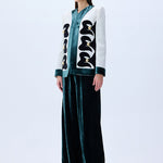 FW25-J-1006-White-36 raisa_vanessa white-shantung-jacket-with-black-velvet-emroidery-and-gold-buttons