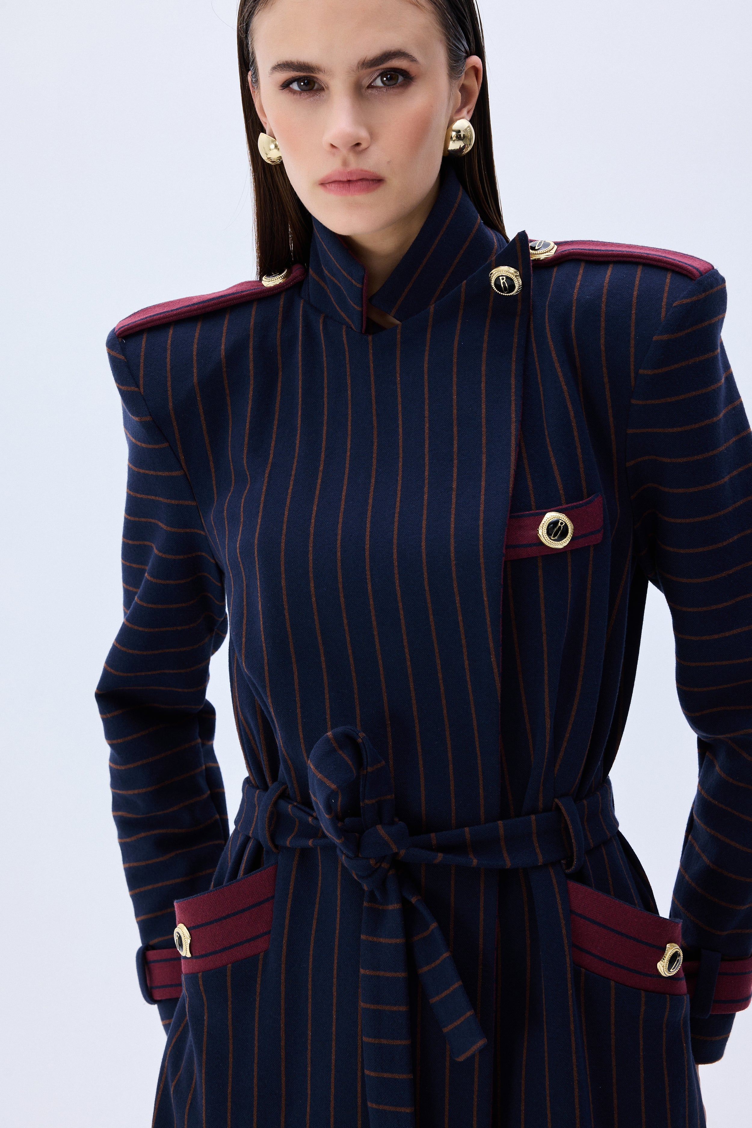 FW25-J-1008-Navy-36 raisa_vanessa navy-knitted-trenchcoat-with-burgundy-stripes