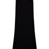 Black Velvet Skirt With Crystal Rope Belt