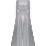 Metallic Knitted Maxi Skirt